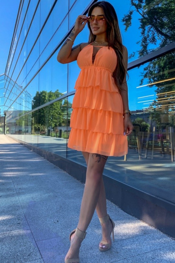 Sukienka VEGAS Pomarańczowa 1
