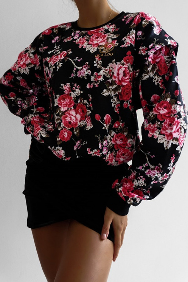 Bluza SANTOS Black-Kwiatowy