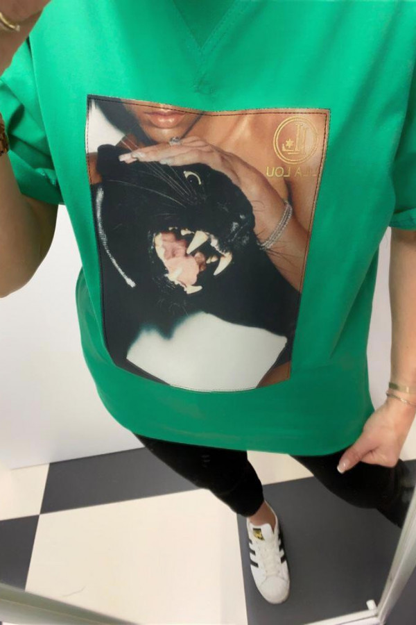 T-shirt CAT GREEN 1