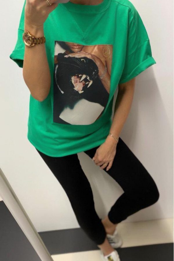 T-shirt CAT GREEN 2