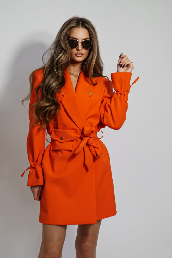 Żakieto-sukienka TIGER pomarańczowa