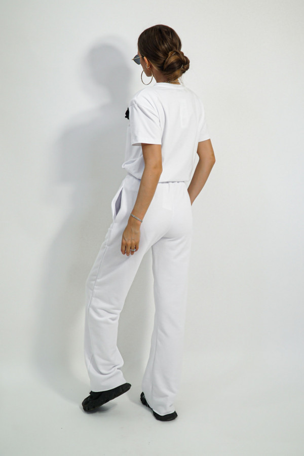 Spodnie dresowe MILANO białe 1