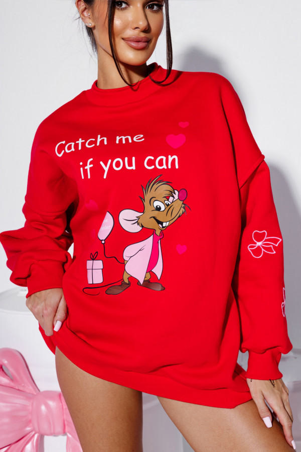 Bluza CATCH ME czerwona 1