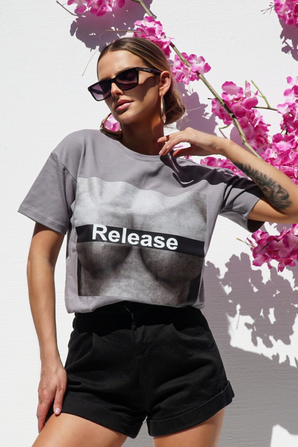 T-shirt RELEASE grafit